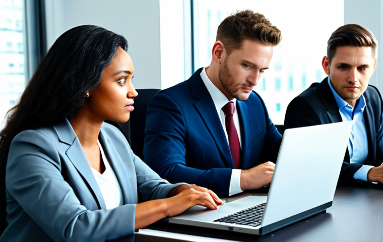 Stock Market Investment**
"A diverse group of investors (men and women) studying stock charts on laptops in a modern, well-lit office. Everyone is fully clothed in professional business attire, safe for work. The scene emphasizes financial literacy and growth. Include "perfect anatomy," "correct proportions," "natural pose," "well-formed hands," and "proper finger count" for high-quality rendering."
**